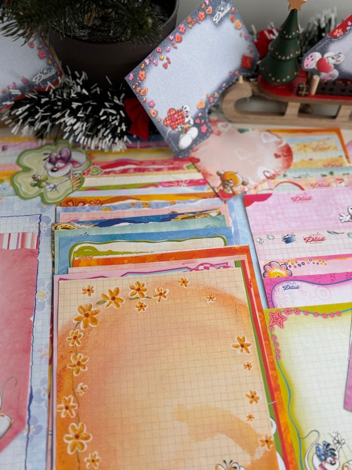 Joli lot de feuilles Diddl - Divers formats - Papier à lettres - PAL - photo numéro 2