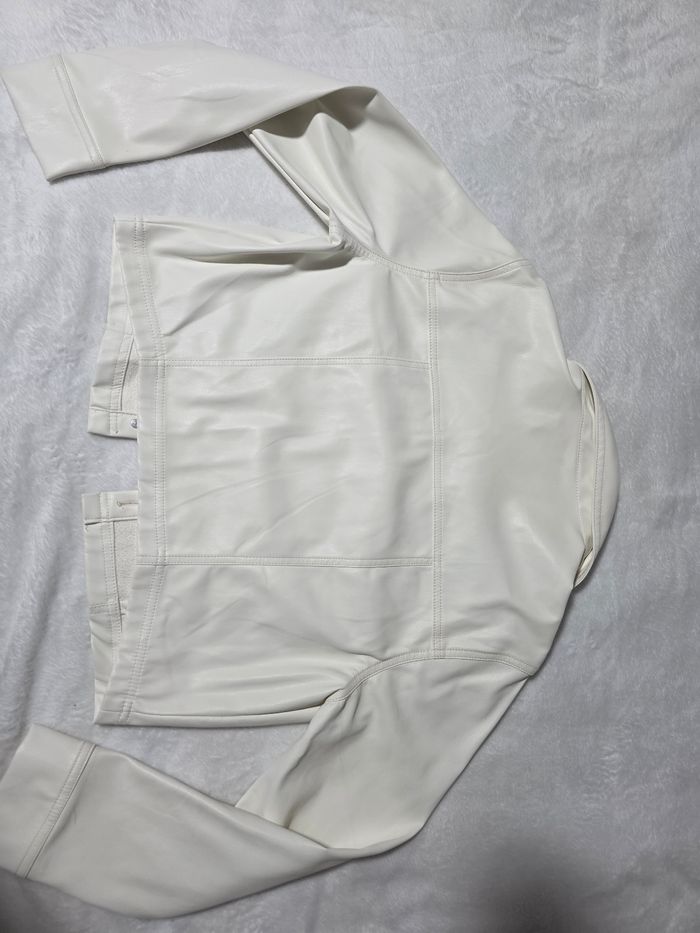 Veste en cuir blanche - photo numéro 8