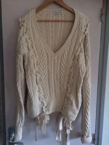 Pull écru Zara