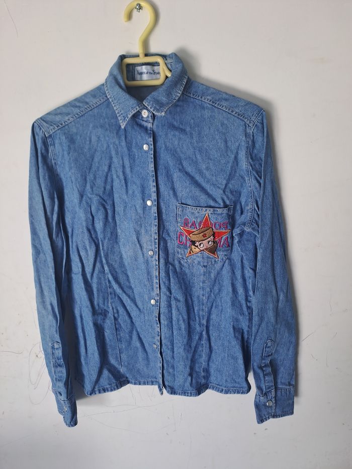 Chemise en jean Betty Boop Taille L - photo numéro 2
