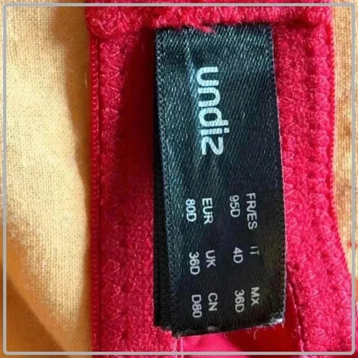 Magnifique soutient gorge rouge undiz 95d - photo numéro 5