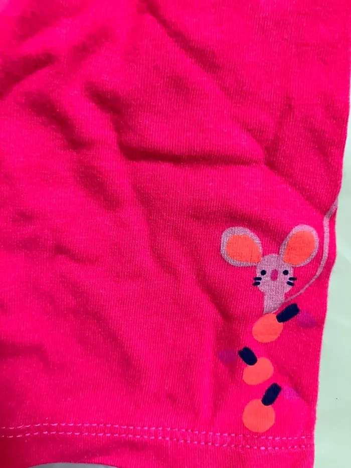 Tres jolie robe automne/hiver violet/fushia en velours  24 mois Catimini - photo numéro 5