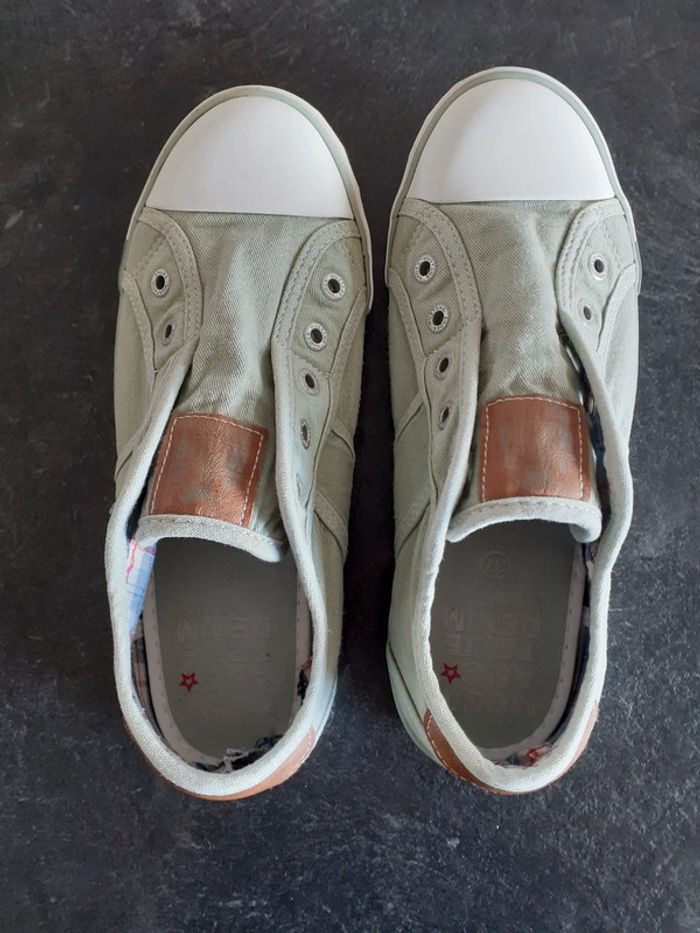 Baskets femme mustang kaki pointure 37 - photo numéro 7