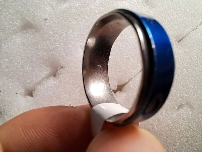 Bague acier inoxydable motifs - photo numéro 4