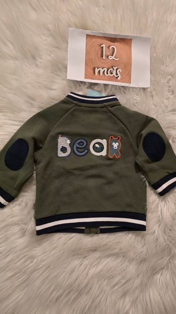 NEUF(non portée)🏷💙💙🥰😍sublime /sweat zippé 12 MOIS garçon 😍😍💙💙💙