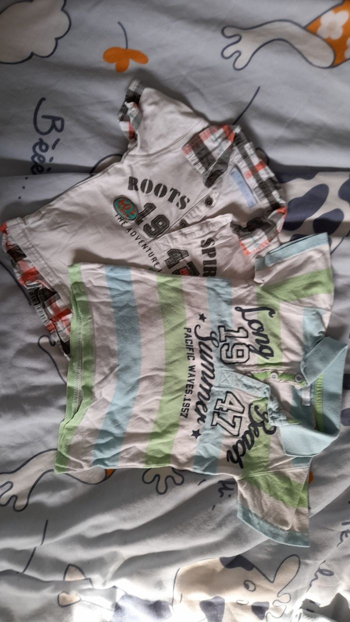 2 polos manches courtes