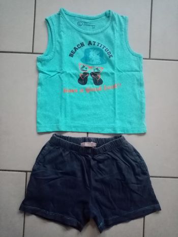 Ensemble débardeur et short léger