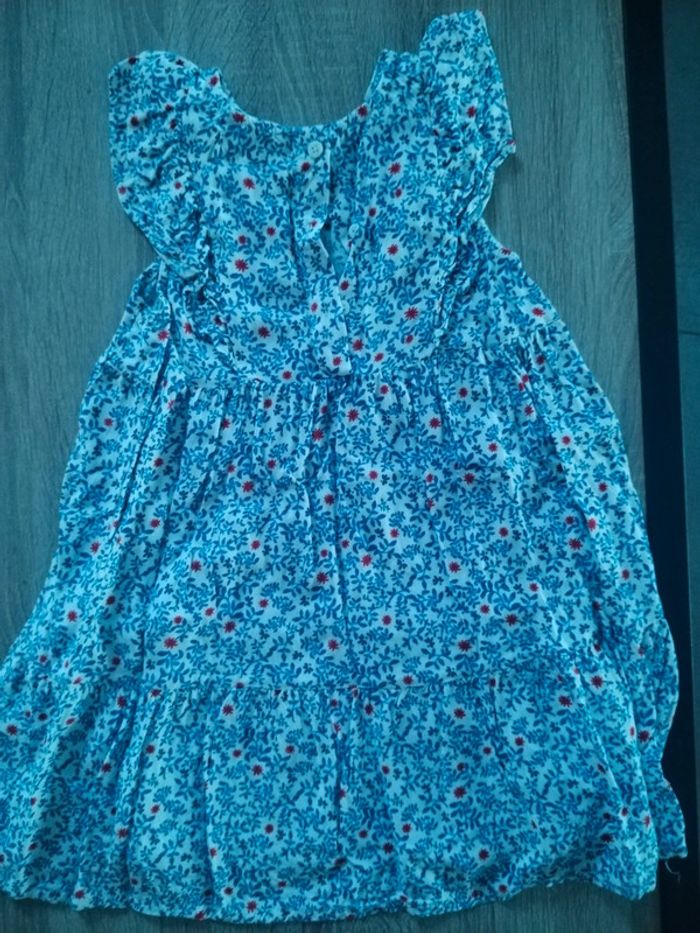 Robe Gémo 4 ans bleu blanche - photo numéro 4