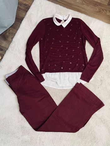 Pull effet chemise