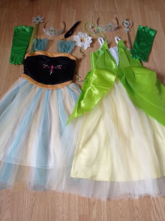 Lot déguisement 2 robes princesse verte 6ans - photo numéro 4