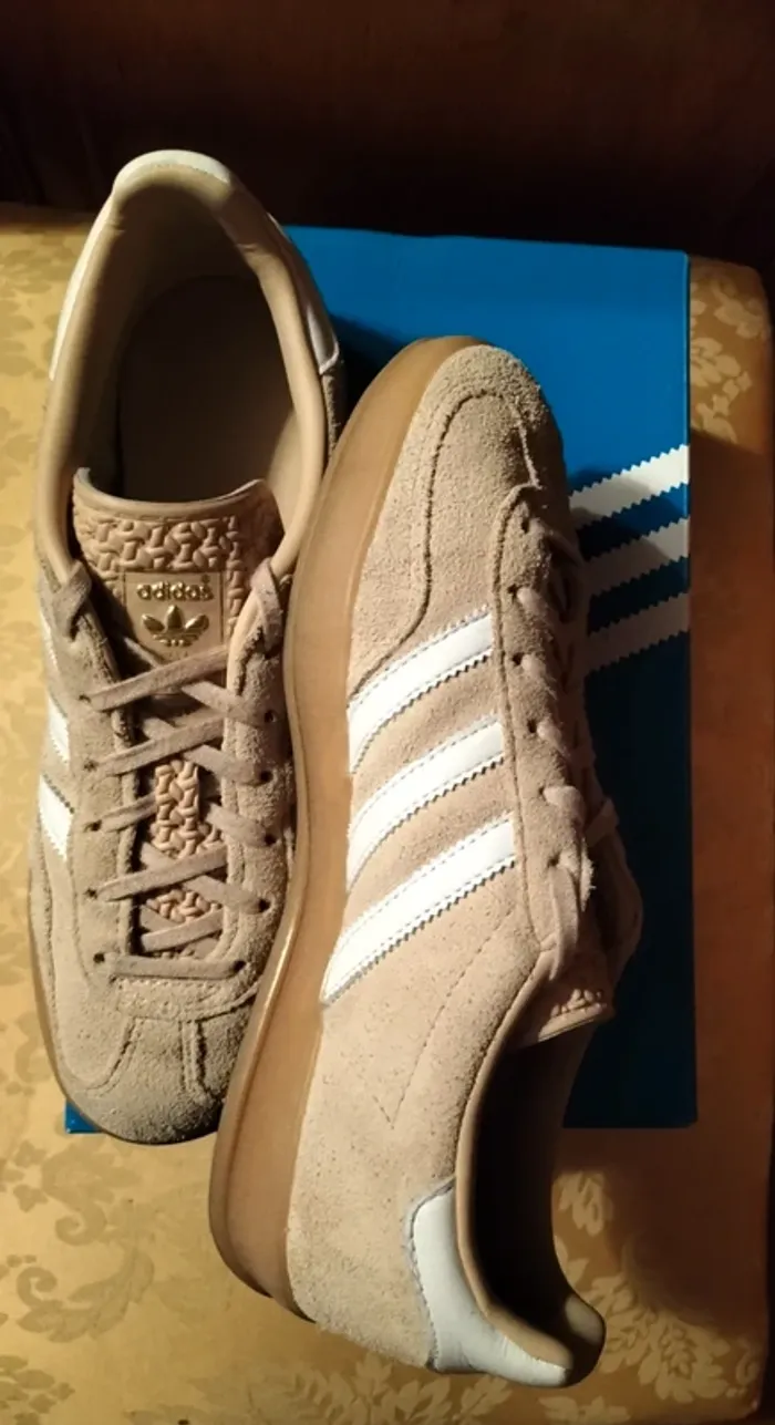 Baskets Adidas Gazelle beige / sable - photo numéro 8