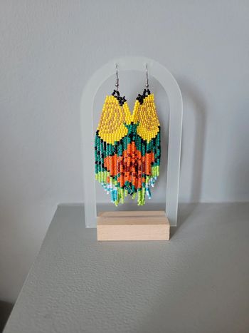 Boucles / clips d oreilles perles.