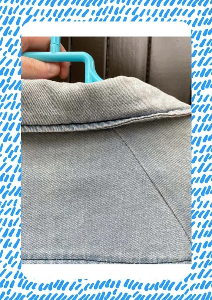 Veste en jean bleu clair - photo numéro 7