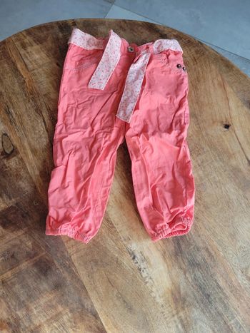 Pantalon bébé taille 80cm ceinture leger fille