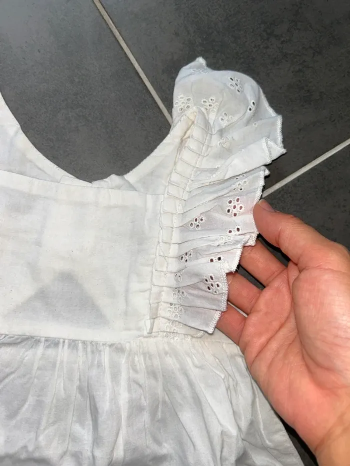 Ensemble 2 pièces robe et culotte broderie anglaise bébé fille Kiabi - photo numéro 3