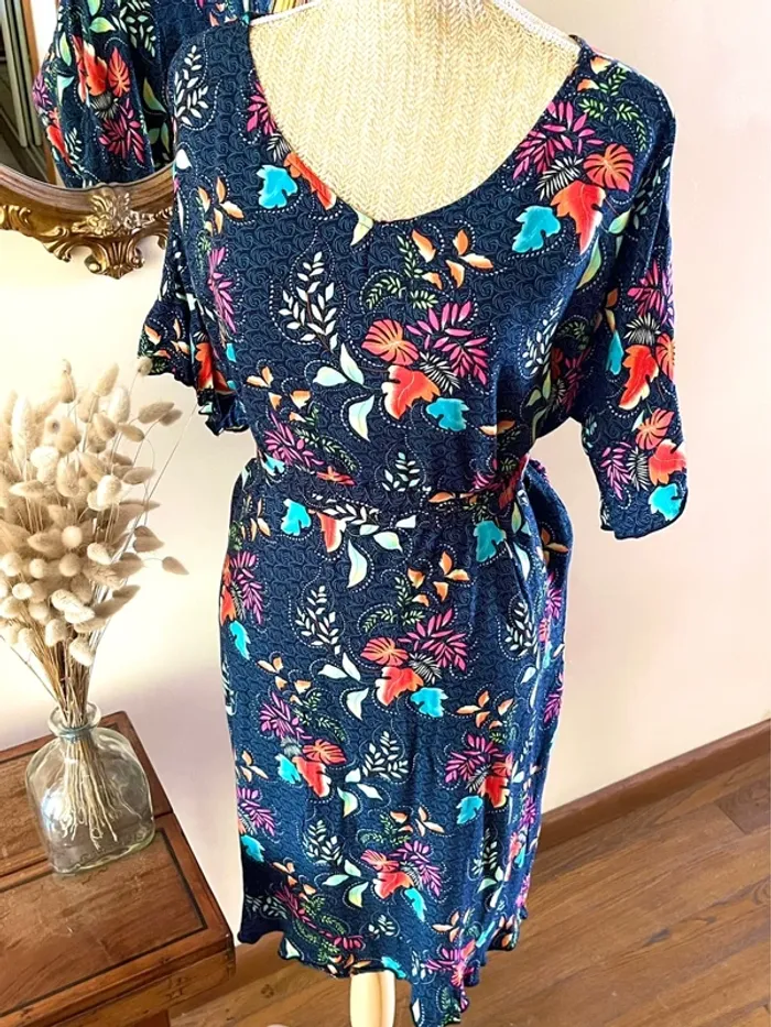 Robe Fleurie Multicolore - photo numéro 8