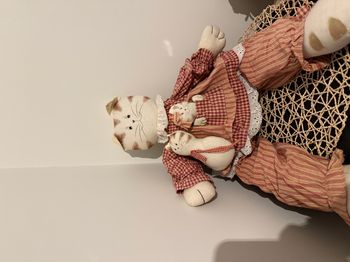 Grande Poupée Peluche chat décoration vintage collection