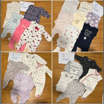 Lot de 21 pyjamas 1 mois