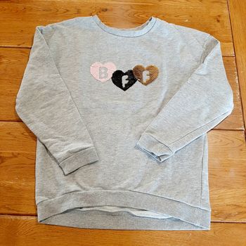 Sweat à sequins fillette 10 ans Marque Sincère