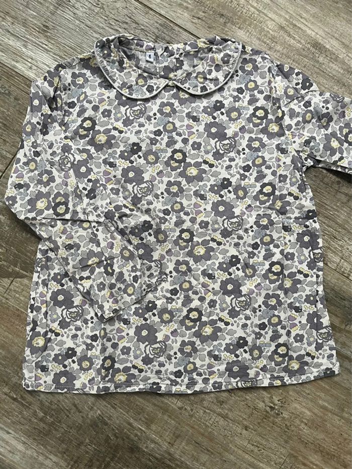 Blouse en Liberty 5 ans - photo numéro 3