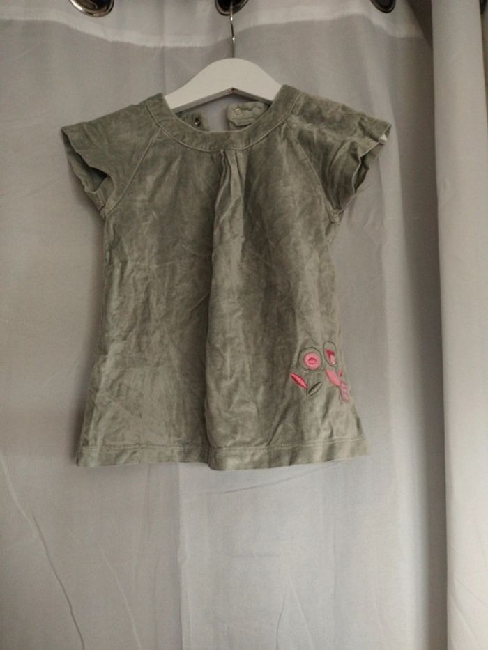 Robe fille velours 12 mois