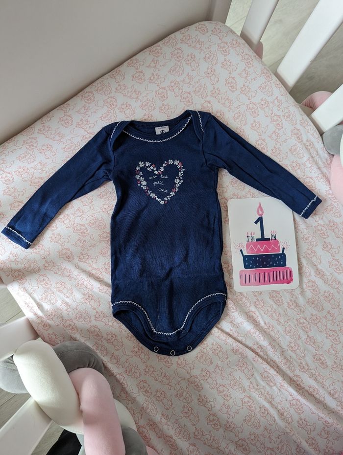 Lot body petit bateau taille 12 mois - photo numéro 4