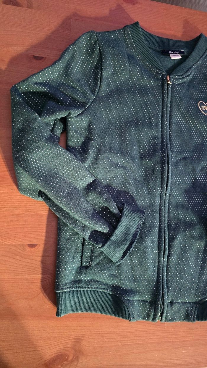 (Neuf non porté) 😍🩷 gilet zippé molleton 10 ans fille 🩷😍 - photo numéro 3