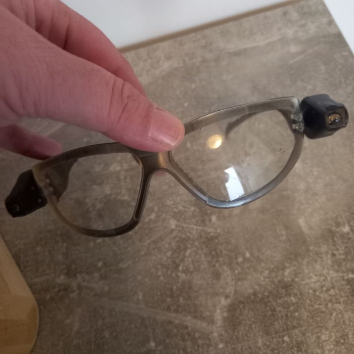 Casque de chantier + lunettes de protection avec led - photo numéro 8