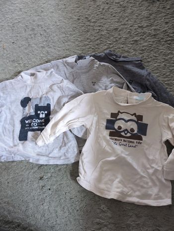 Lot t-shirts manches longues