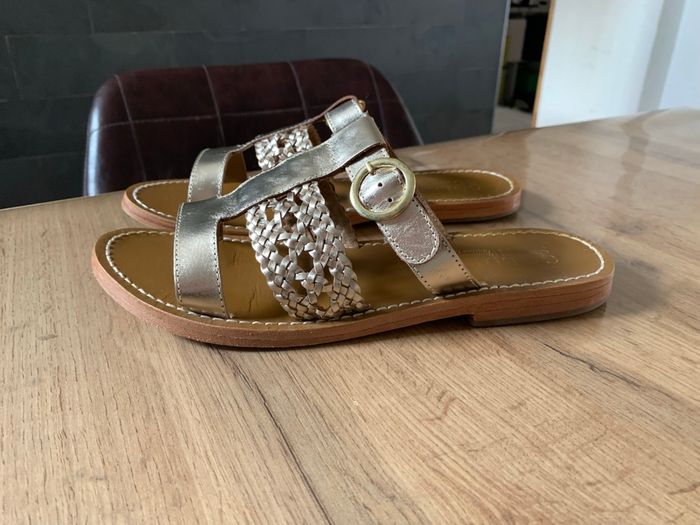 Mules dorées Golden Sun pointure 40