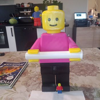 porte papier toilette 33cm style lego 