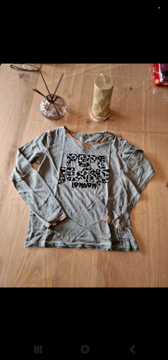 T shirt manches longues 8 ans pepe jeans
