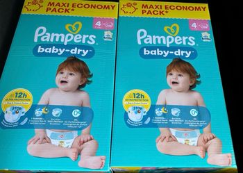 Lot de 2 packs Pampers taille 4