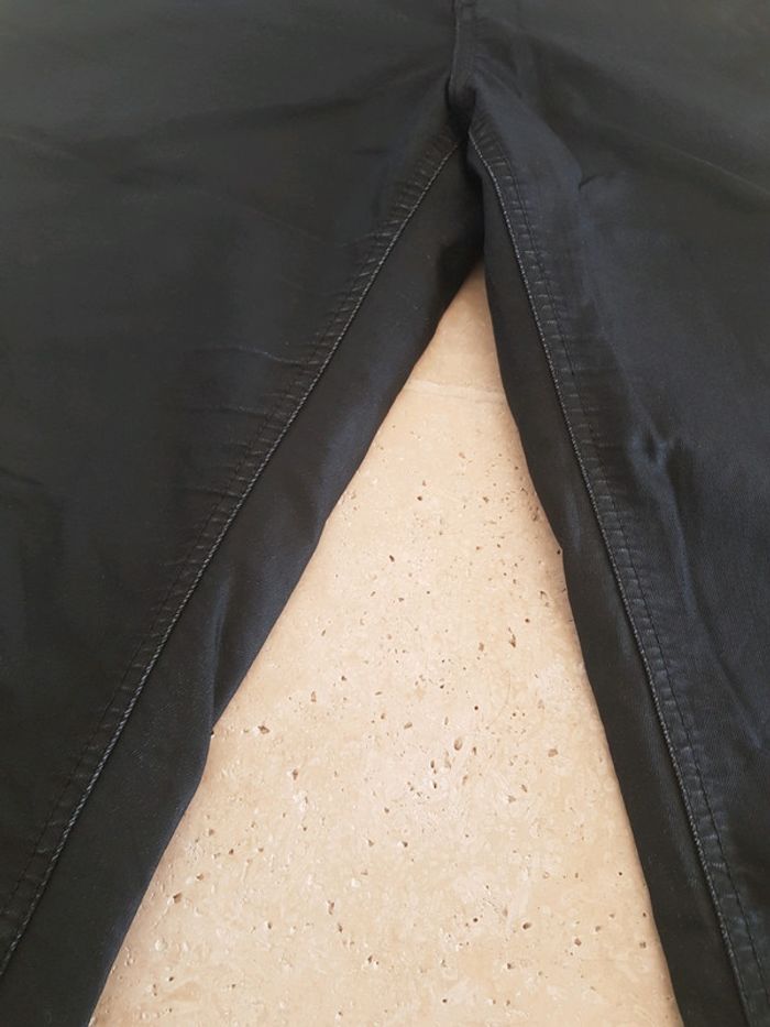 Pantalon noir fermetures éclairs dorées - photo numéro 7