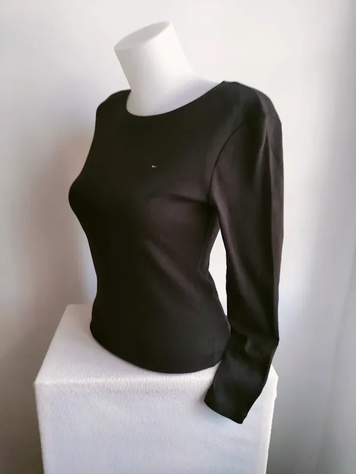 Pull Femmes Col Rond 100% Coton - Tommy Hilfiger - Taille M - photo numéro 4