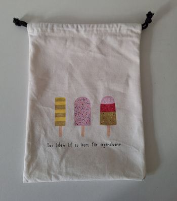 Pochette de rangement en tissu imprimé