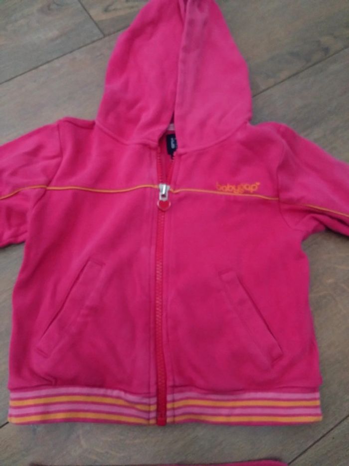 Ensemble jogging survêtement gap rose 24 mois - photo numéro 5