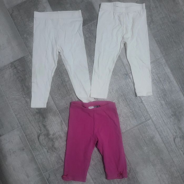 Lot leggings fille 18mois
