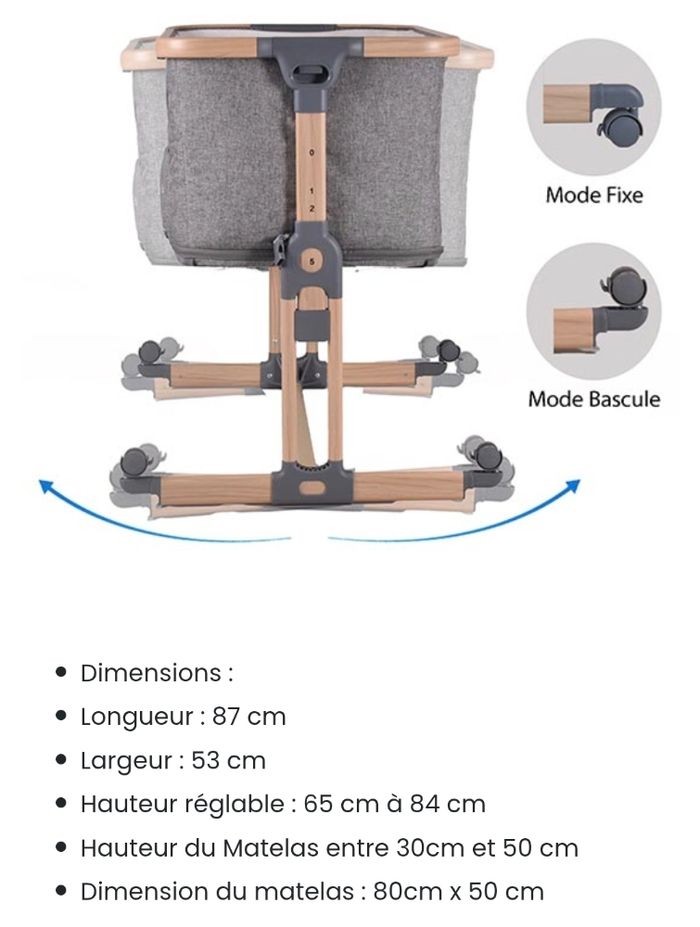 Berceau cododo 4 en 1 - photo numéro 4