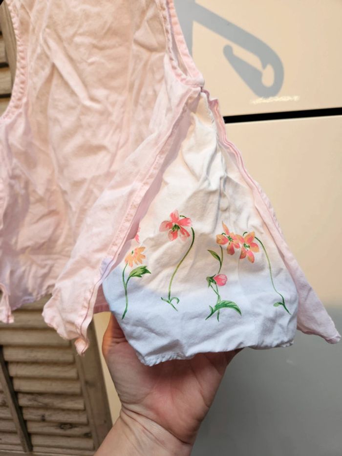 Robe courte sans manche Cocoon taille 71 cm rose pâle - photo numéro 3