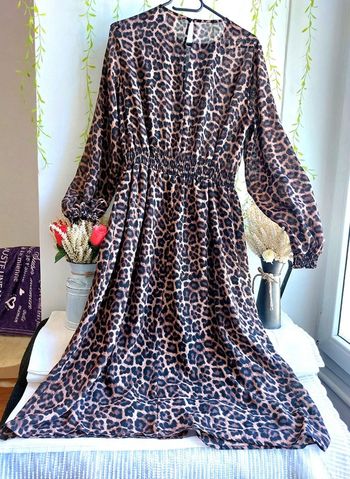 Robe longue H&M – 40 – Marron – État : Excellent