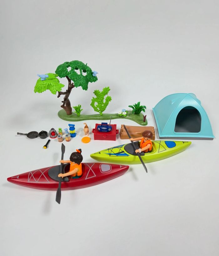 Playmobil Vacanciers avec tente bleue Camping - photo numéro 4