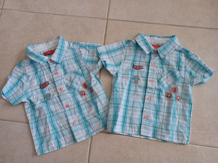 Lot de 2 chemisettes garçon 12 mois (prix ferme)