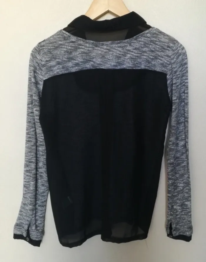 Chemise bi matière taille 36 / 38 - photo numéro 3
