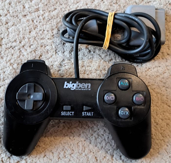 🎮 Manette Bigben noire Sony PlayStation 1 PS1 - photo numéro 7