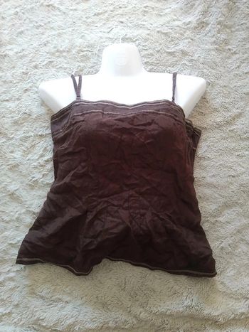 Top soie et coton 38