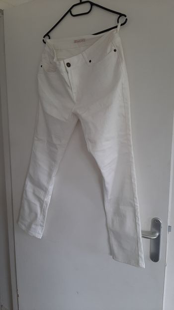 Jean femme blanc 