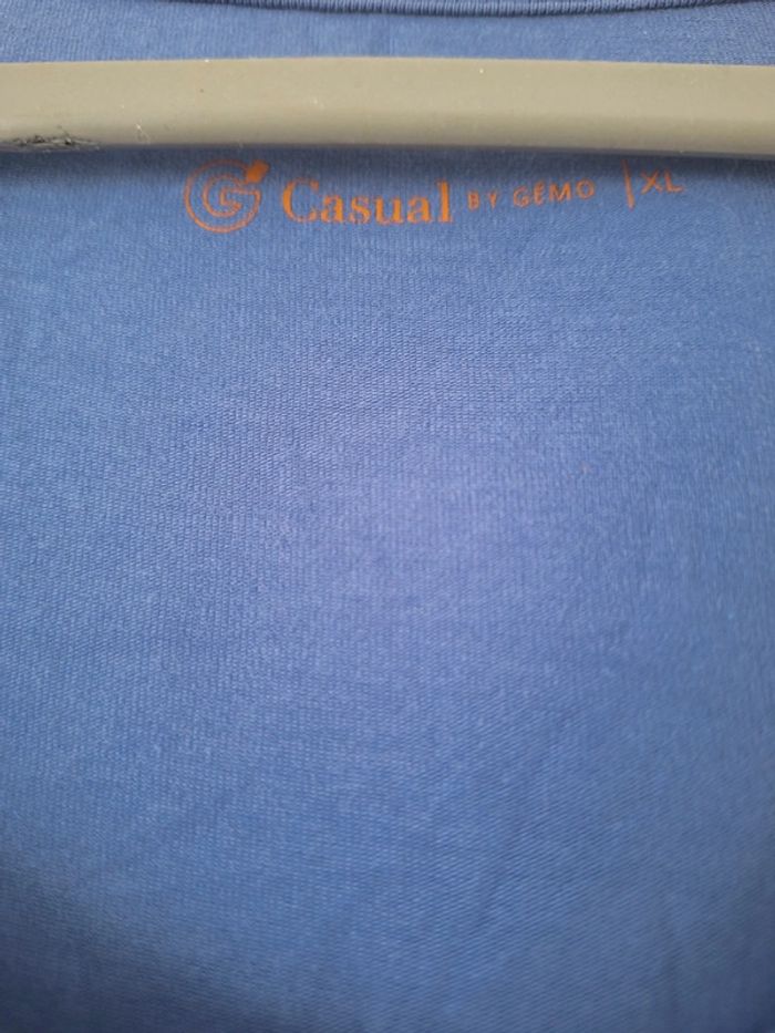 Tee-shirt femme bleu taille XL By Gémo - photo numéro 3