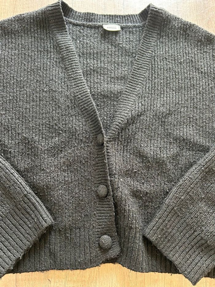 Gilet pull court noir - photo numéro 2