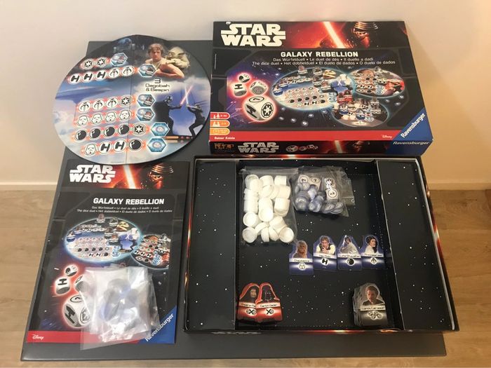Jeu de société star wars galaxy rebellion le duel de dés ravensburger